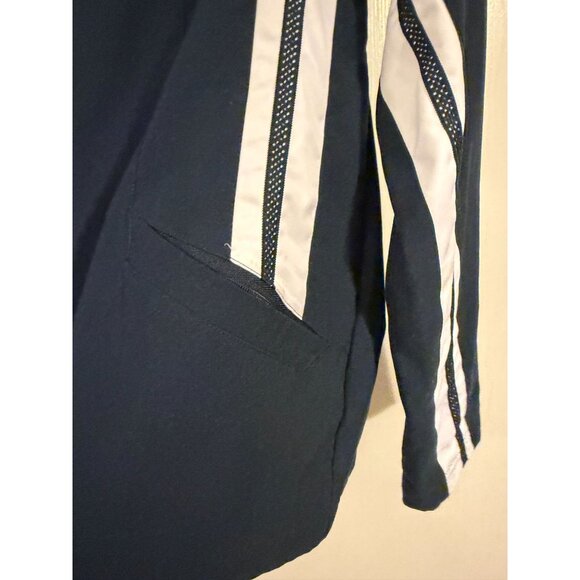 NIKE WOMENS NAVY BLUE WHITE TRACK FULL ZIP JACKET SZ MEDIUM M - Picture 3 of 4